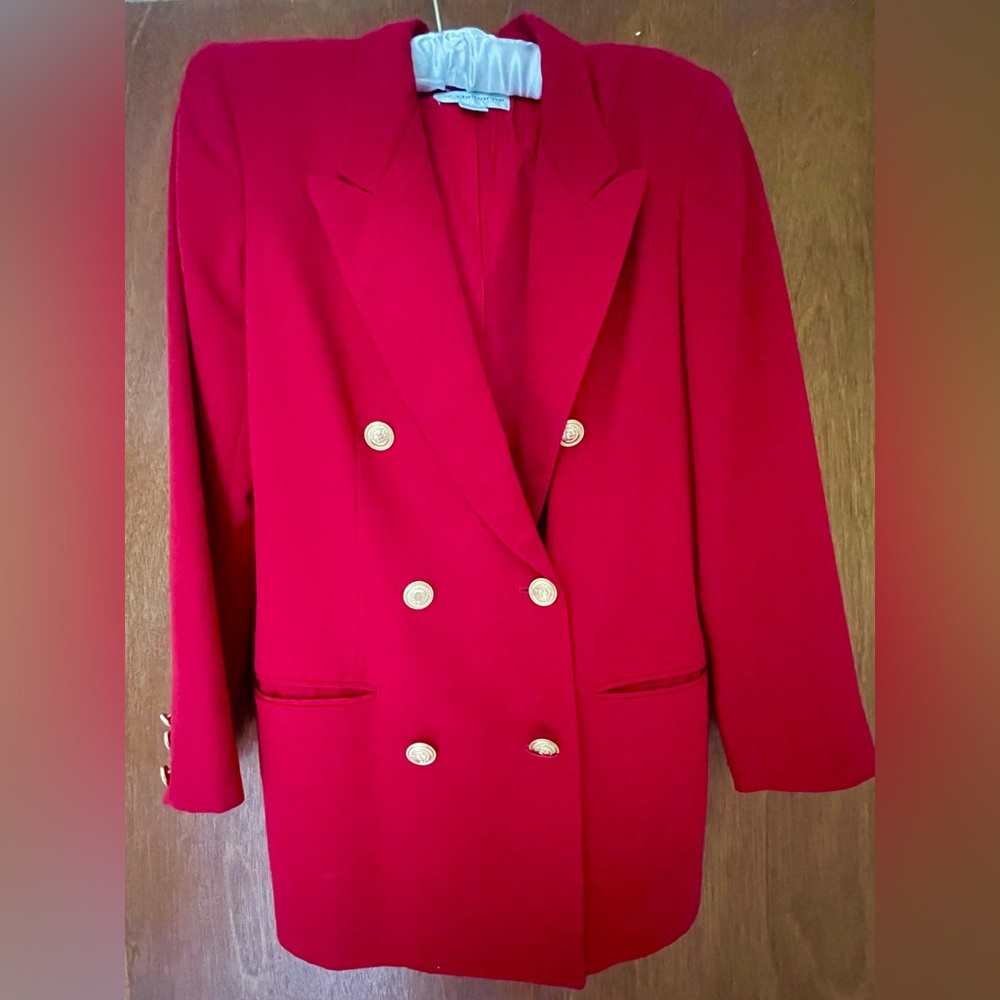 Vintage Liz Claiborne Double Breasted Wool Blazer